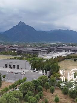 航拍西安建筑科技大学草堂校区
