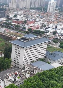 航拍西安邮电大学雁塔校区