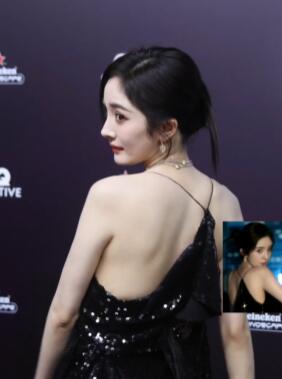 杨幂现场高清视频,细吊带高开叉