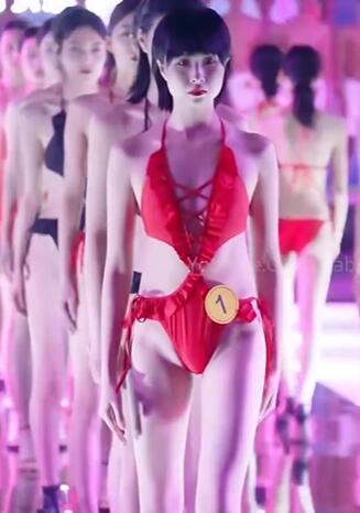 快手模特内衣T台走秀65