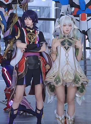 今天干儿子又进步了 广州萤火虫漫展 纳西妲