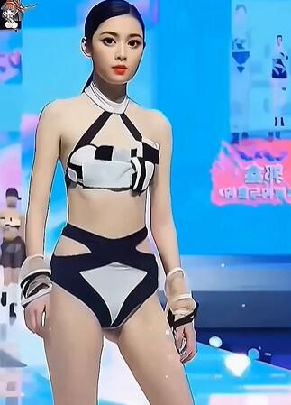 快手精品时尚美女模特T台走秀21