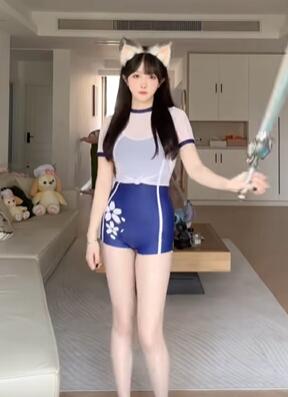 【兔丸】泳装胡桃在线教学凤凰羽