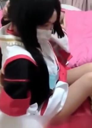 呆萌美少女漫展约00后极品校花学妹2